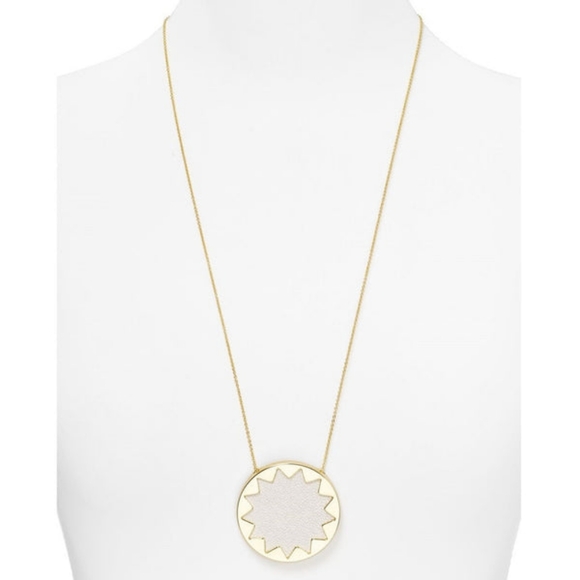 House of Harlow 1960 Jewelry - House of Harlow Large Gold White Sunburst Necklace